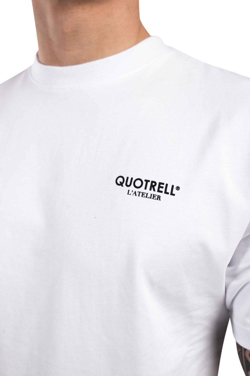 Quotrell L'atelier T-shirt | White/black Wit