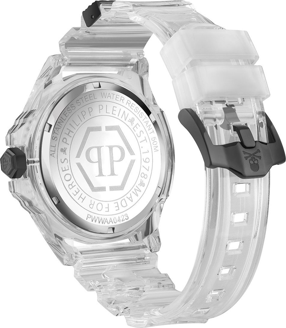 Philipp Plein The $kull Synthetic PWWAA0423 horloge 44 mm Zwart