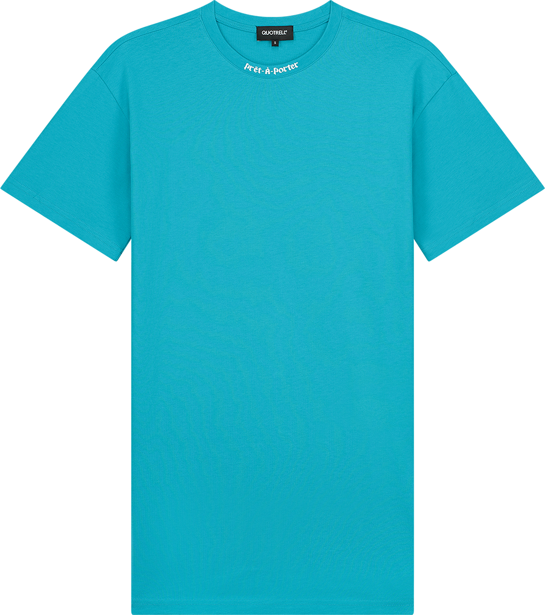Quotrell Wing T-shirt Dress | Aqua / White Blauw