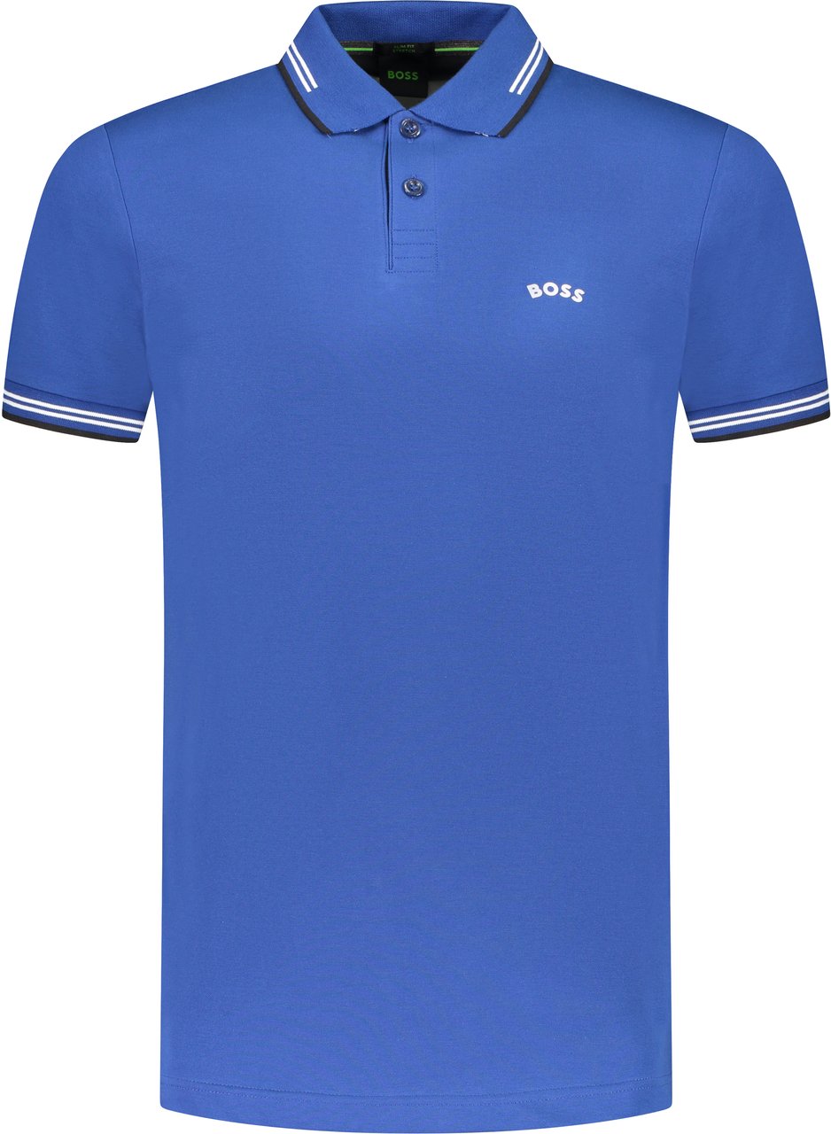 Boss Polo Blauw Blauw