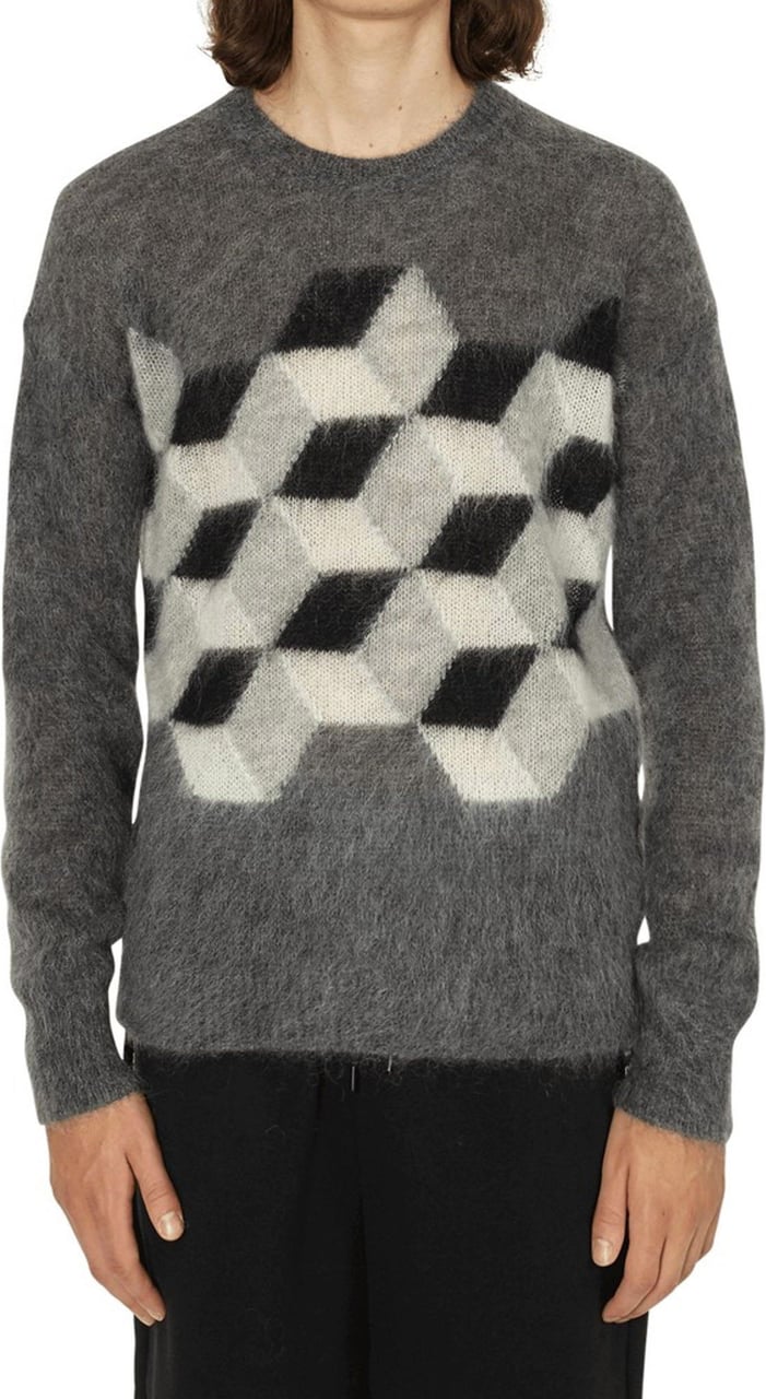 Moncler Moncler Printed Sweater Grijs