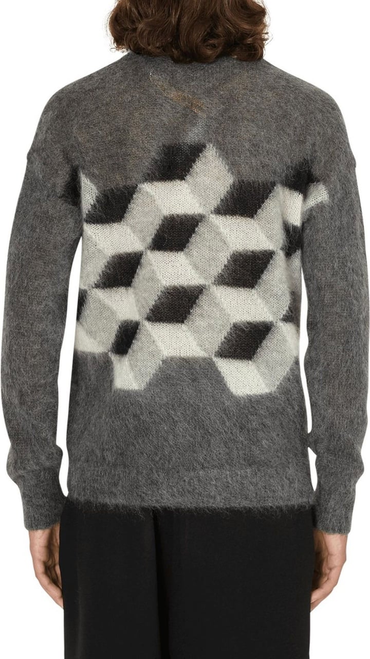 Moncler Moncler Printed Sweater Grijs