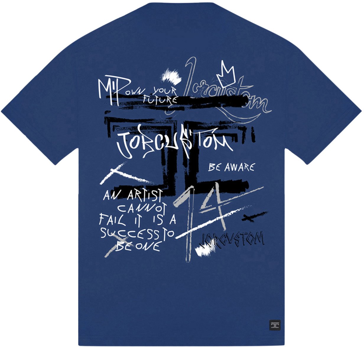 JORCUSTOM Artist Loose Fit Tee Blue Blauw