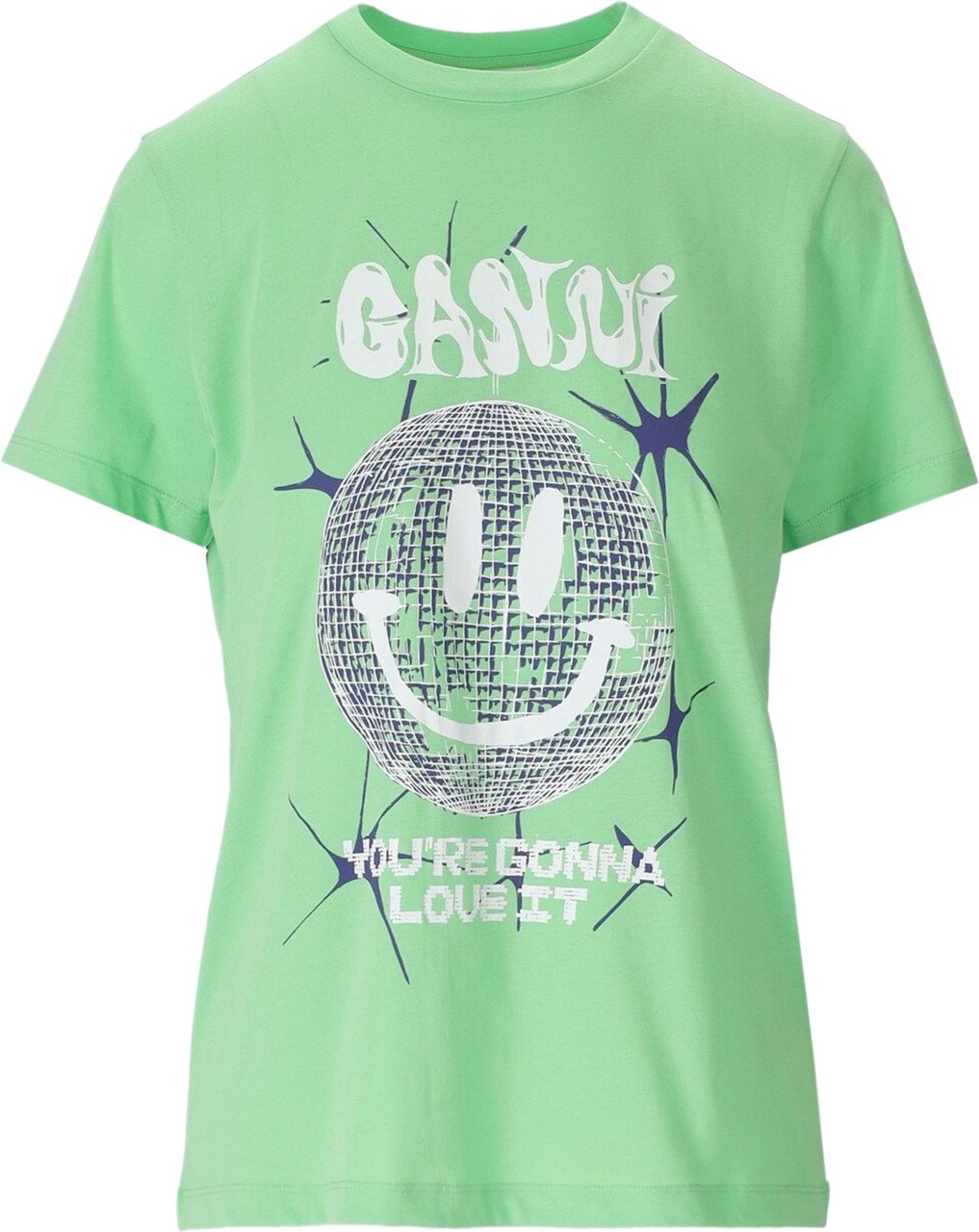 Ganni GANNI T-Shirt Clothing 484 S 23SS Groen