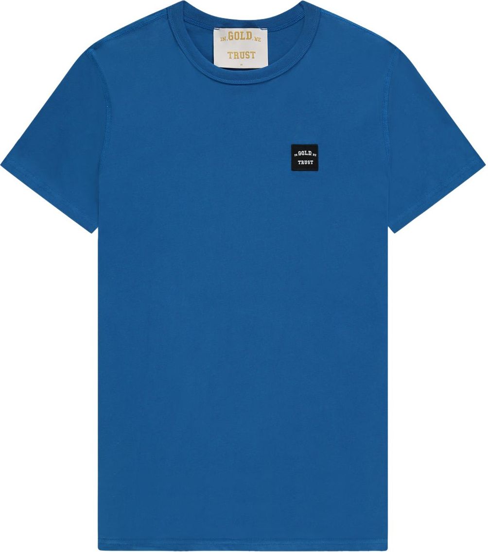 In Gold We Trust The Lock T-Shirt Heren Blauw Blauw