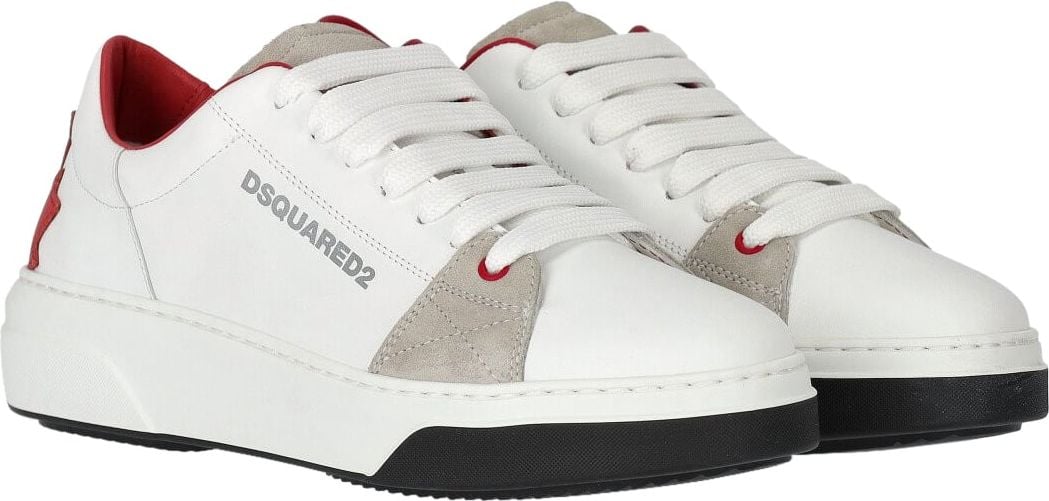 Dsquared2 Dsquared2 Leather Logo Sneakers Wit