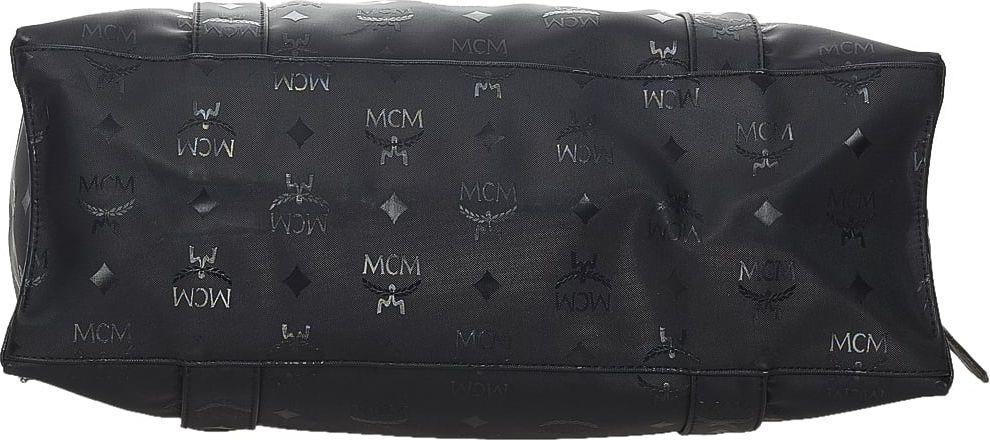 MCM Visetos Nylon Tote Bag. Zwart