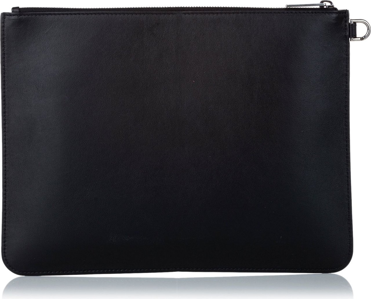 Givenchy Logo Leather Clutch Bag Zwart