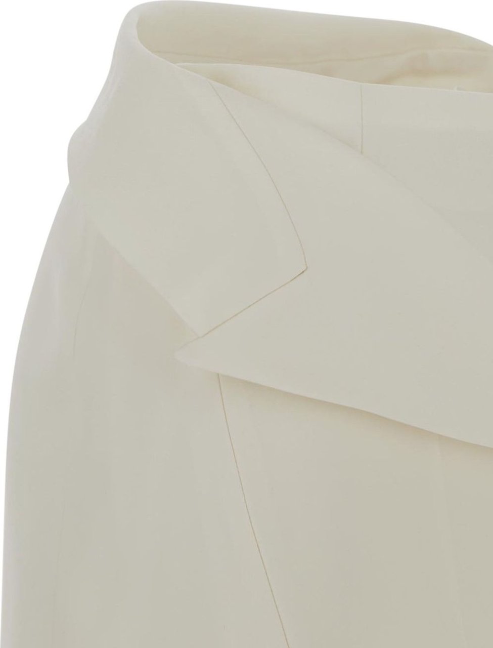 Alexander McQueen Asymmetric Mini Skirt Wit