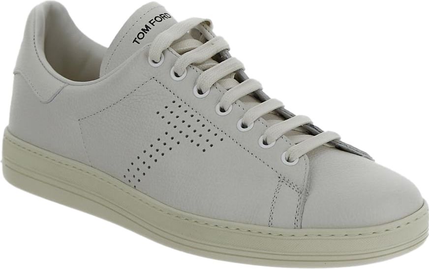 Tom Ford Leather Sneakers Wit