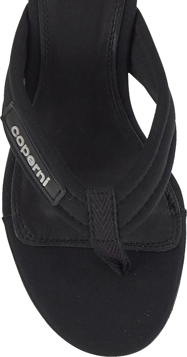 Coperni Branded Thong Sandal Zwart