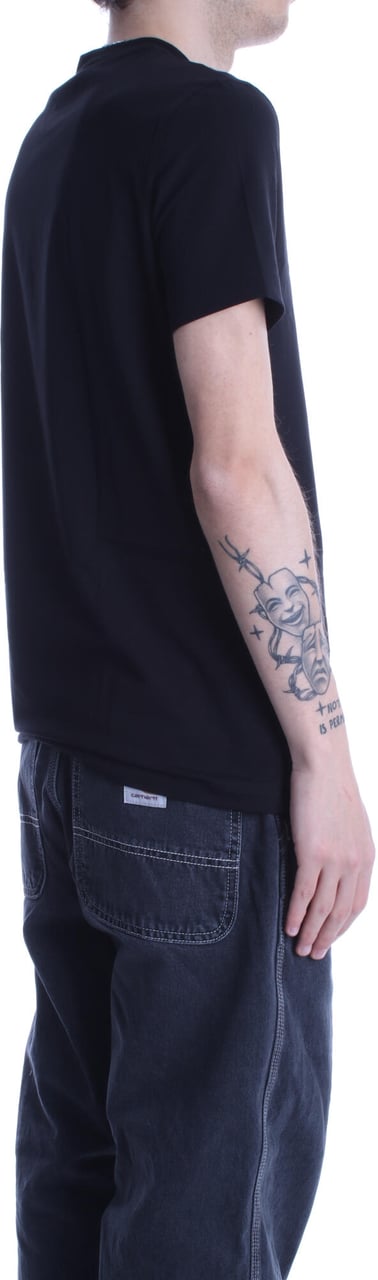 Dsquared2 Round Neck T-Shirt Logo Black/Yellow Zwart
