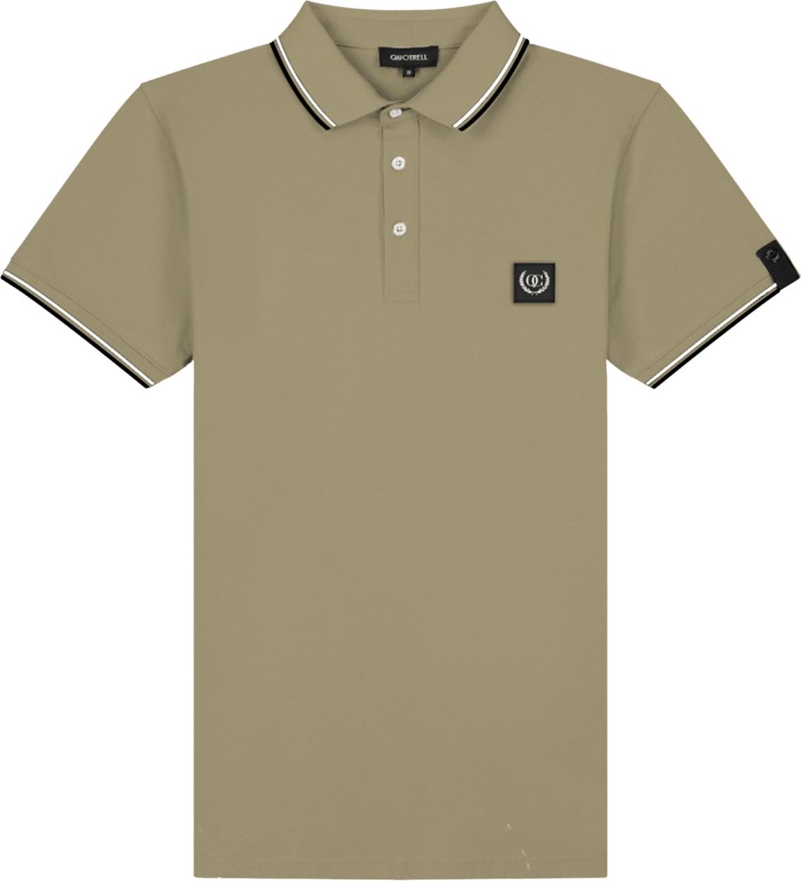 Quotrell Quotrell Couture - Avergne Polo | Faded Khaki/black Groen