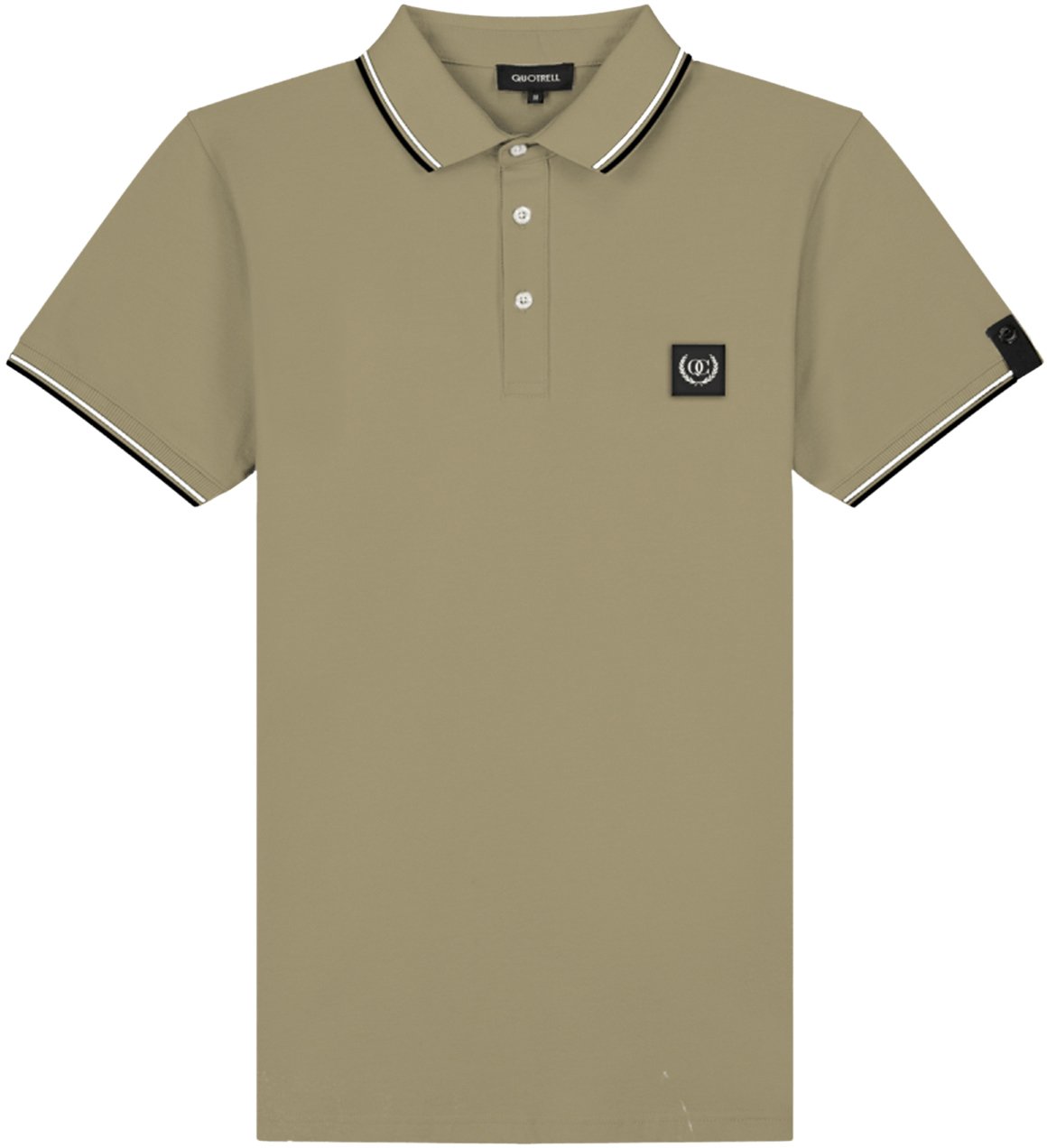 Quotrell Avergne Polo | Faded Khaki/black Groen