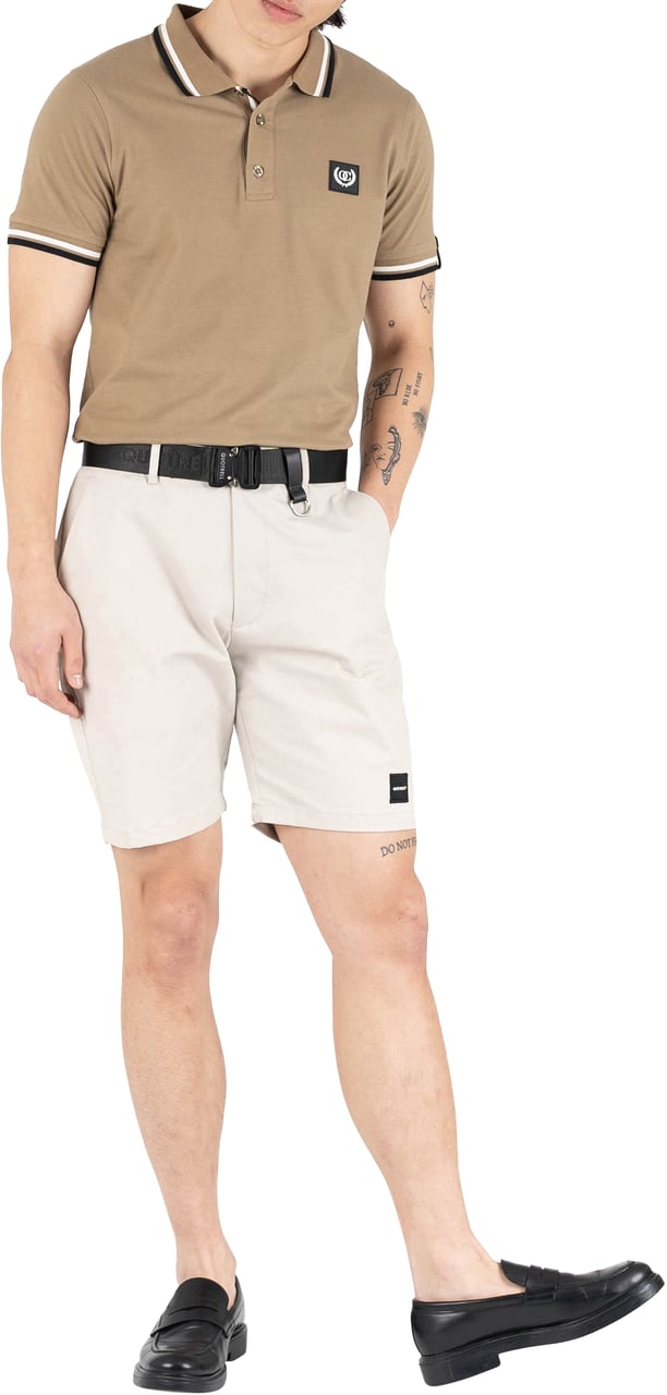 Quotrell Quotrell Couture - Avergne Polo | Faded Khaki/black Groen