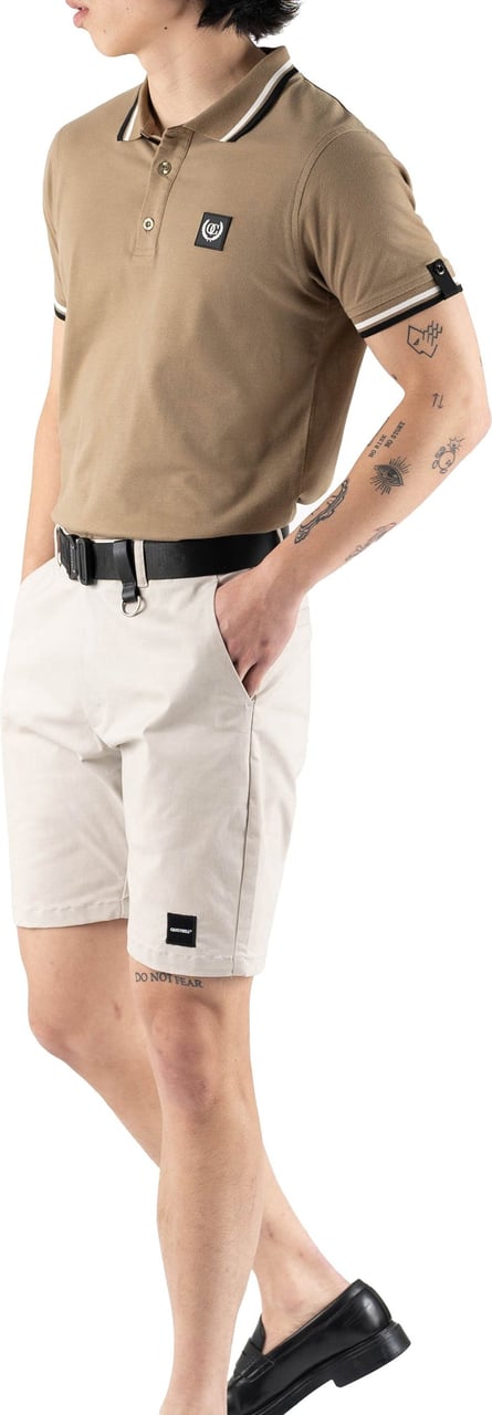 Quotrell Quotrell Couture - Avergne Polo | Faded Khaki/black Groen