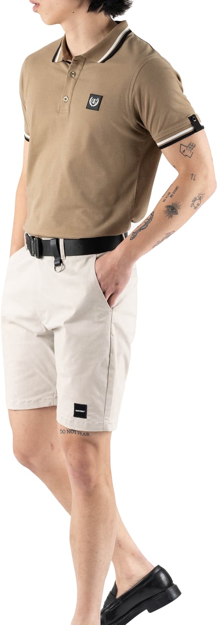 Quotrell Quotrell Couture - Avergne Polo | Faded Khaki/black Groen