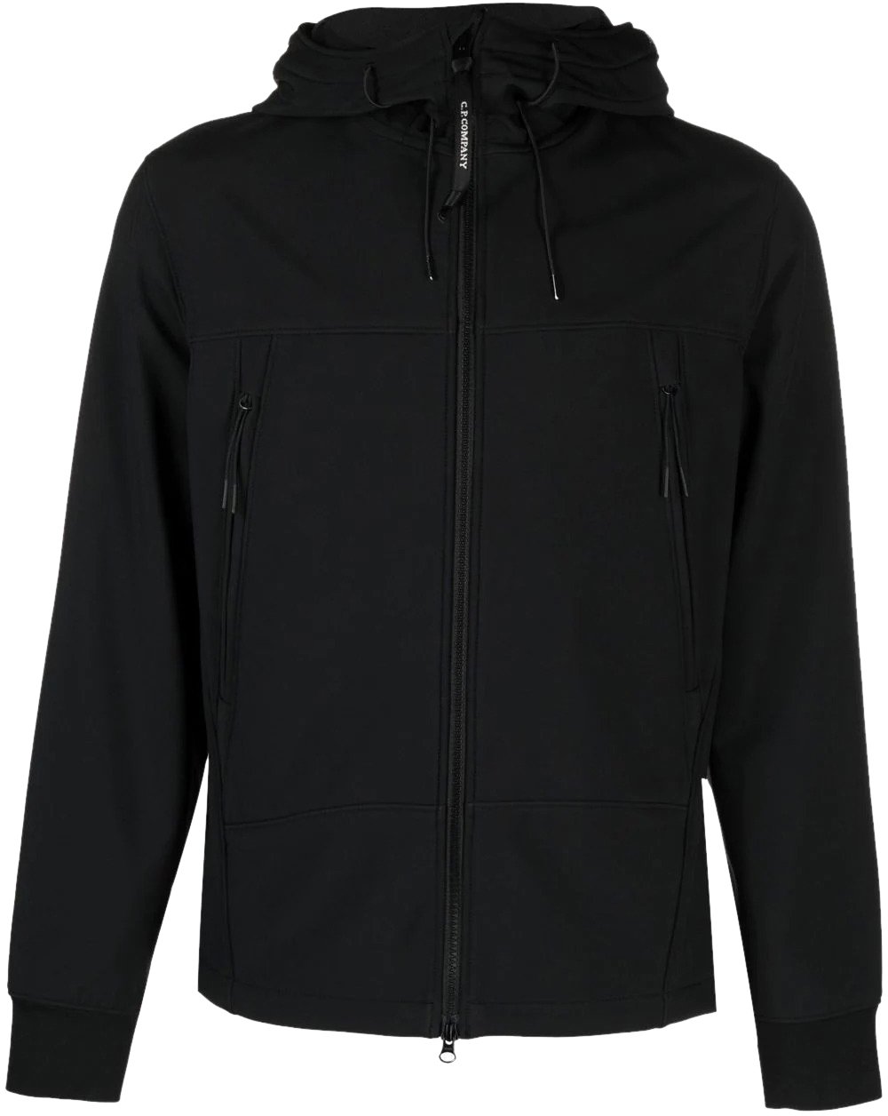 CP Company C.p. Company C.p. Shell-r Goggle Black Hooded Jacket Black Zwart