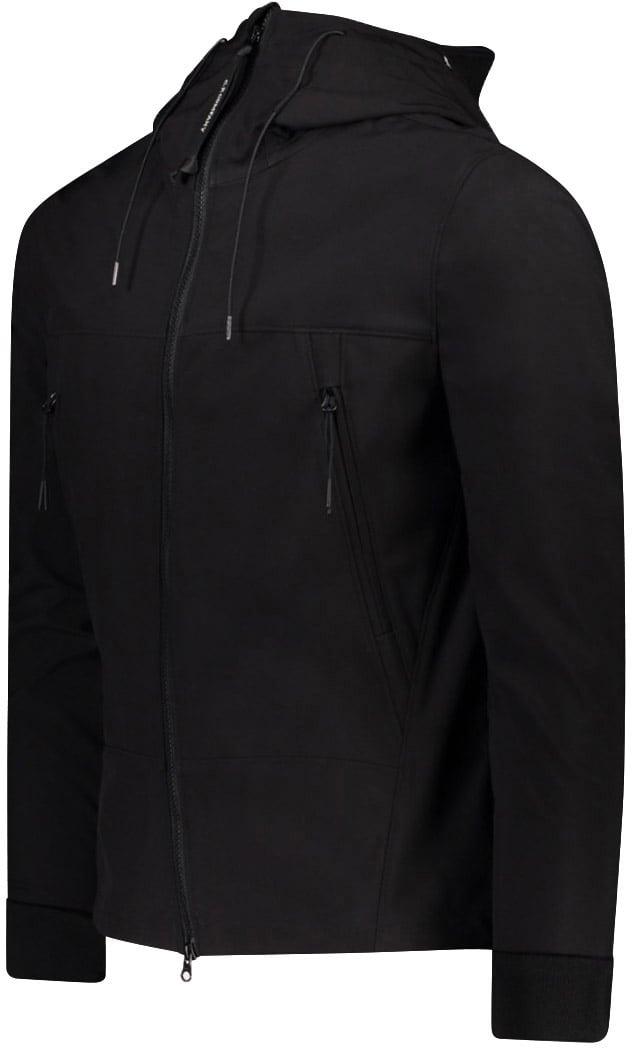 CP Company C.p. Company C.p. Shell-r Goggle Black Hooded Jacket Black Zwart