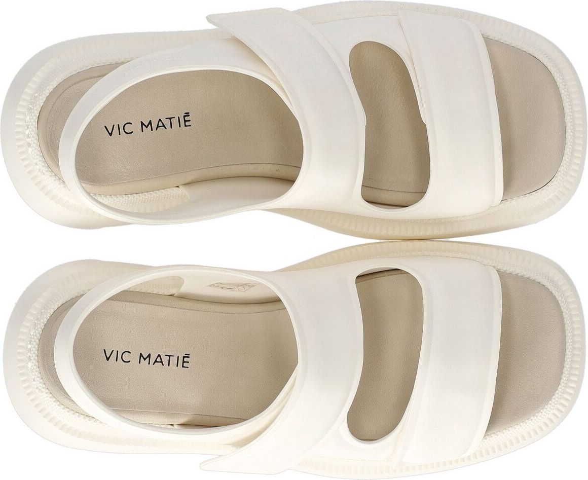 Vic Matie Vic Matié Slipper White Platform Sandal White Wit