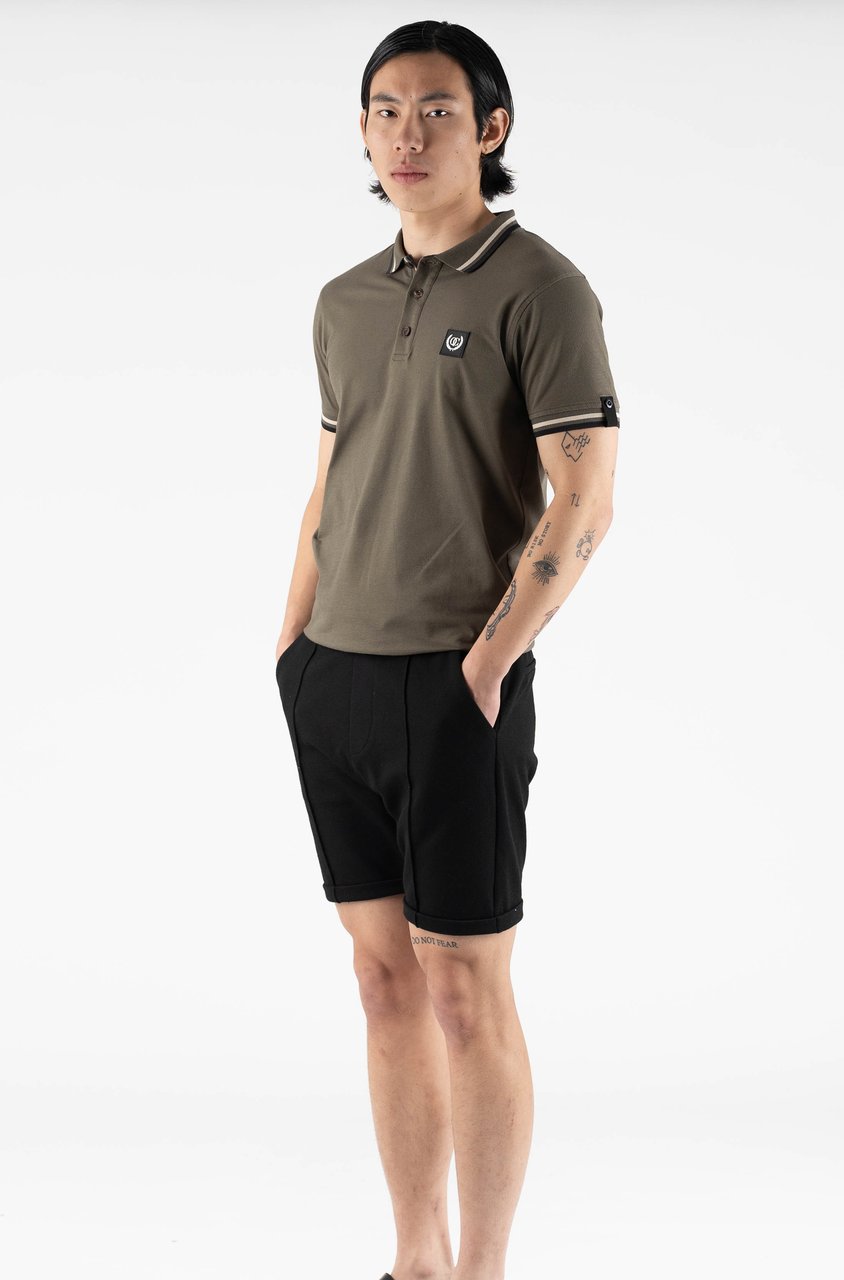 Quotrell Avergne Polo | Army Green/black Groen