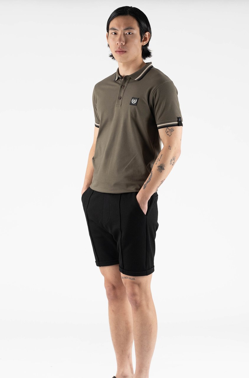 Quotrell Quotrell Couture - Avergne Polo | Army Green/black Groen