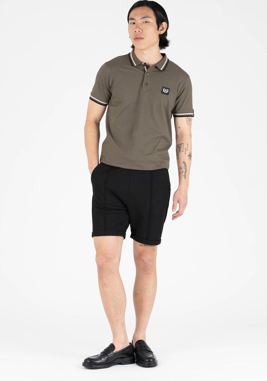 Quotrell Quotrell Couture - Avergne Polo | Army Green/black Groen