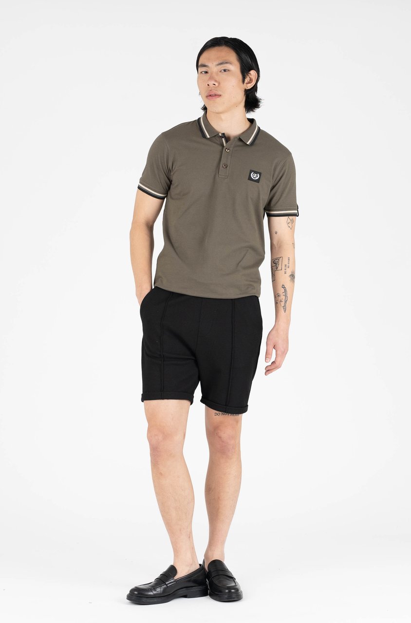 Quotrell Quotrell Couture - Avergne Polo | Army Green/black Groen