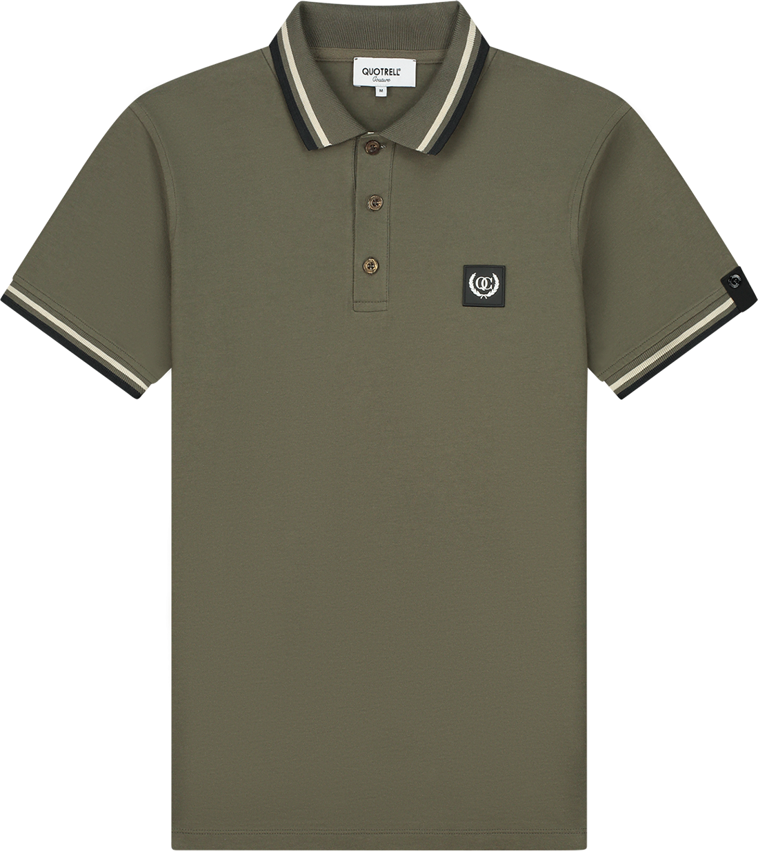 Quotrell Quotrell Couture - Avergne Polo | Army Green/black Groen