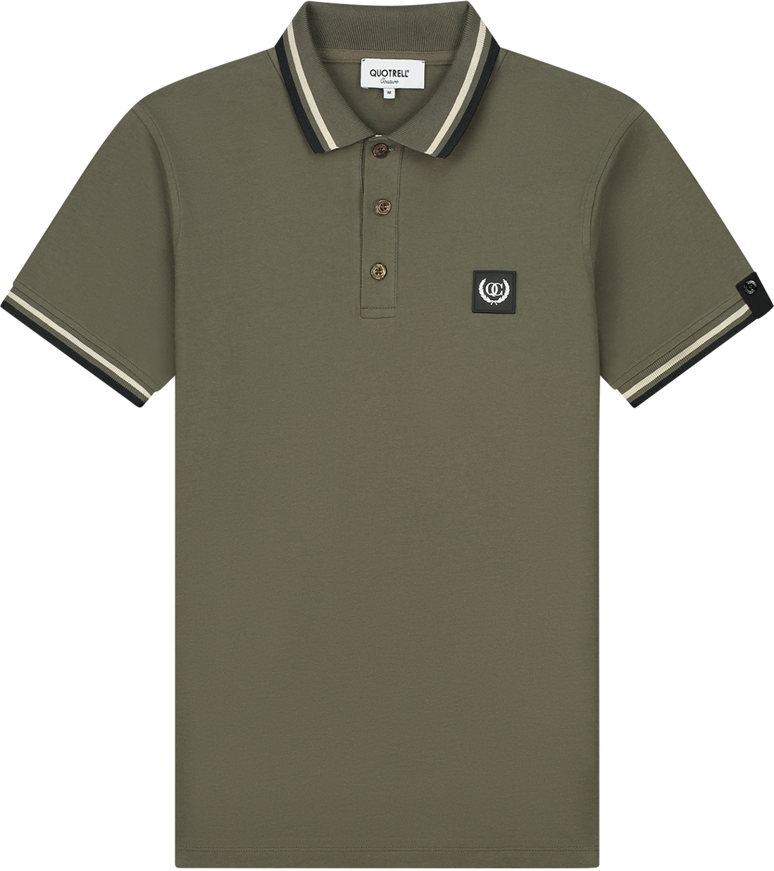 Quotrell Quotrell Couture - Avergne Polo | Army Green/black Groen