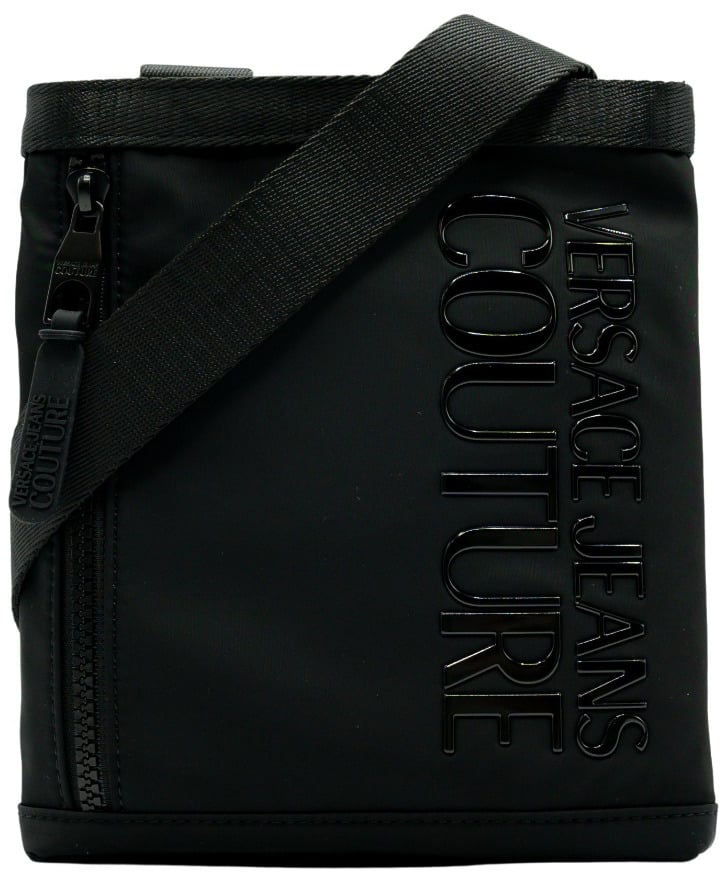 Versace Jeans Couture Range Iconic Logo Schoudertas Zwart