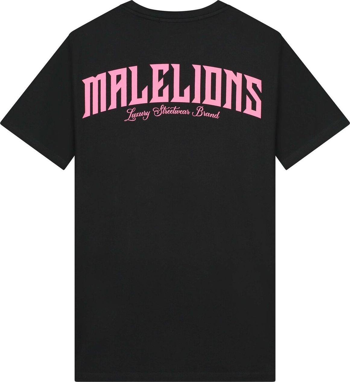 Malelions Boxer T-Shirt - Black/Fuchsia Zwart