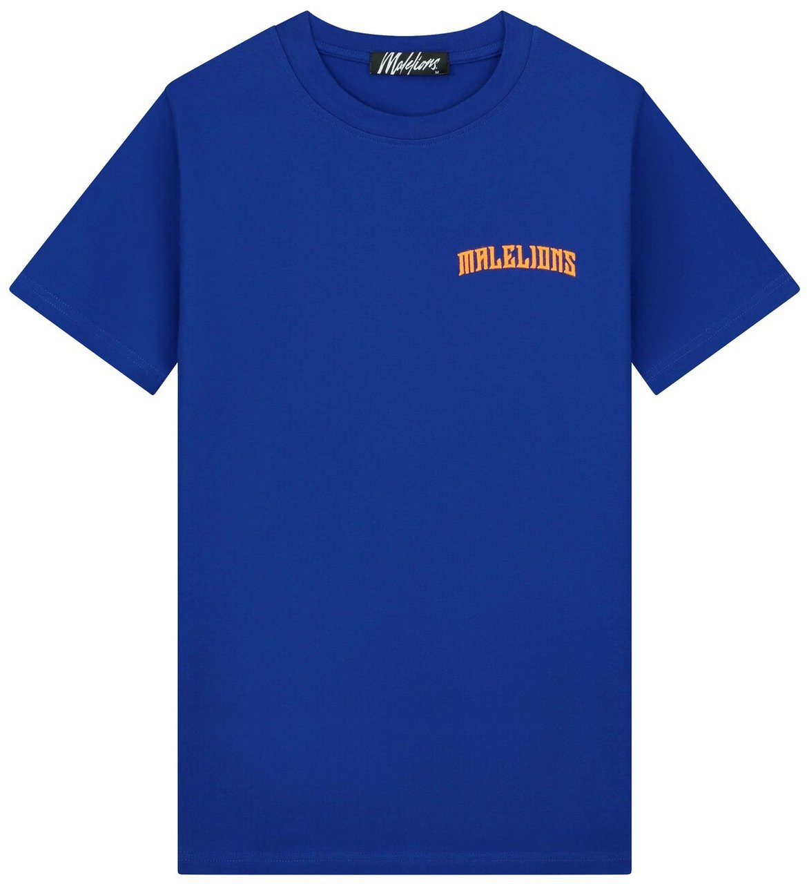 Malelions Boxer T-Shirt - Cobalt/Orange Blauw