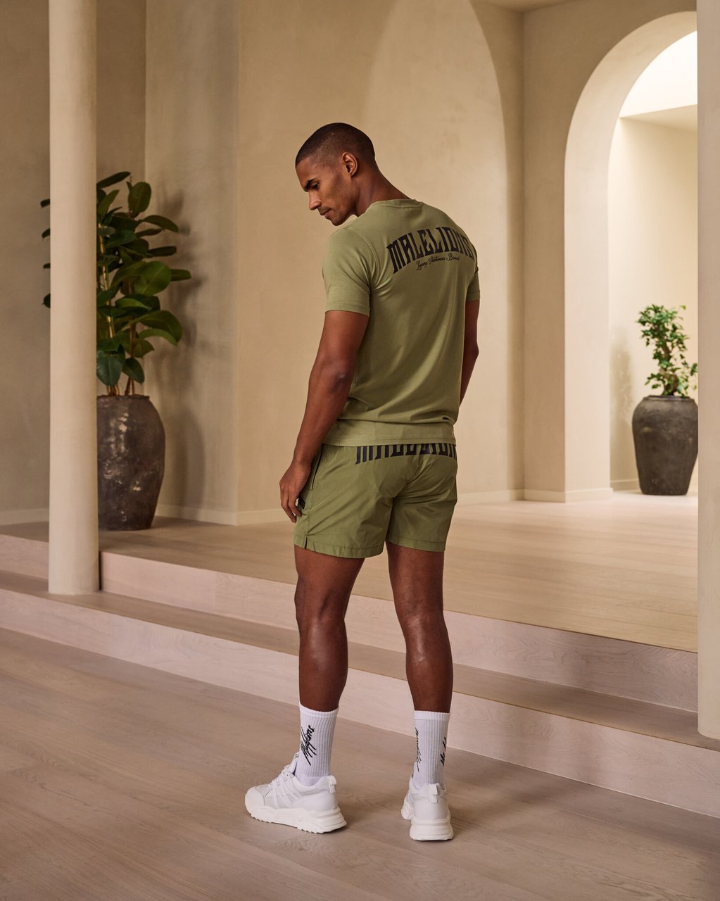 Malelions Boxer T-Shirt - Army/Black Groen