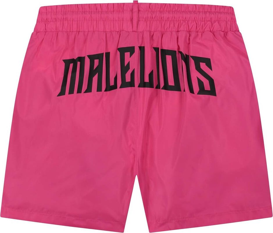 Malelions Boxer Swimshort 2 - Fuchsia/Black Roze