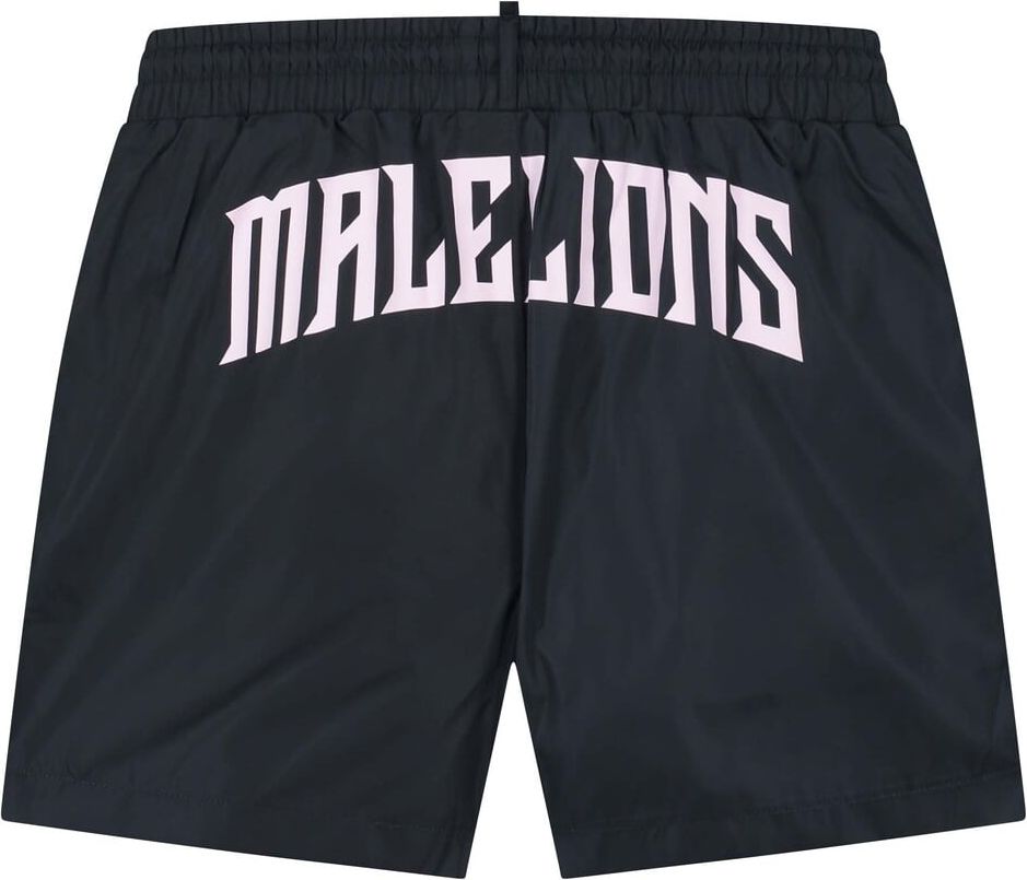 Malelions Boxer Swimshort 2 - Navy/Pink Blauw