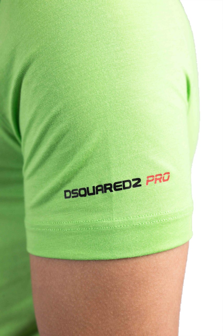 Dsquared2 Sleeve Pro Logo T-Shirt Heren Groen Groen