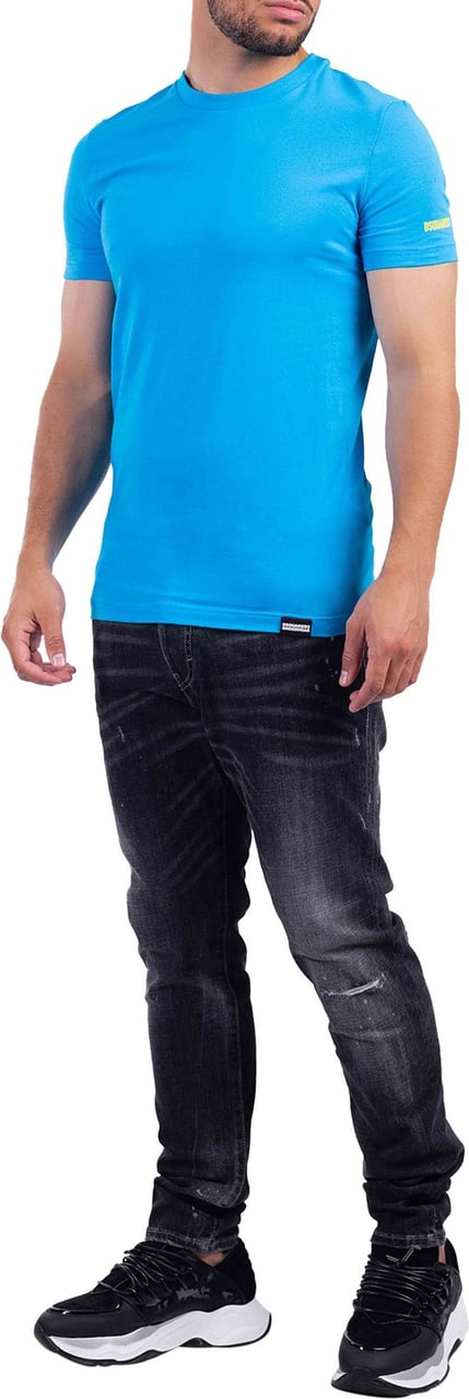 Dsquared2 Sleeve Logo T-Shirt Lichtblauw Blauw
