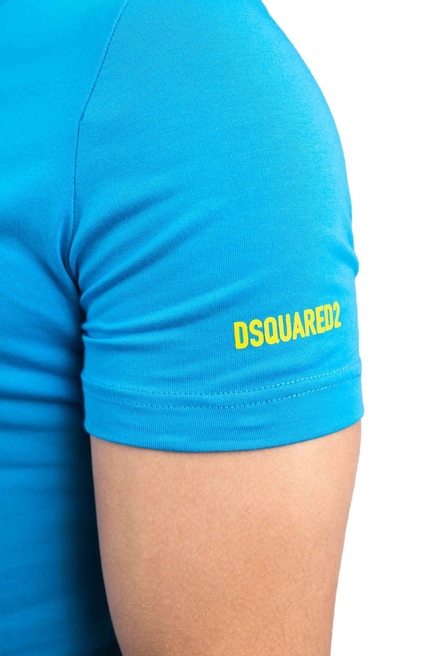 Dsquared2 Sleeve Logo T-Shirt Lichtblauw Blauw