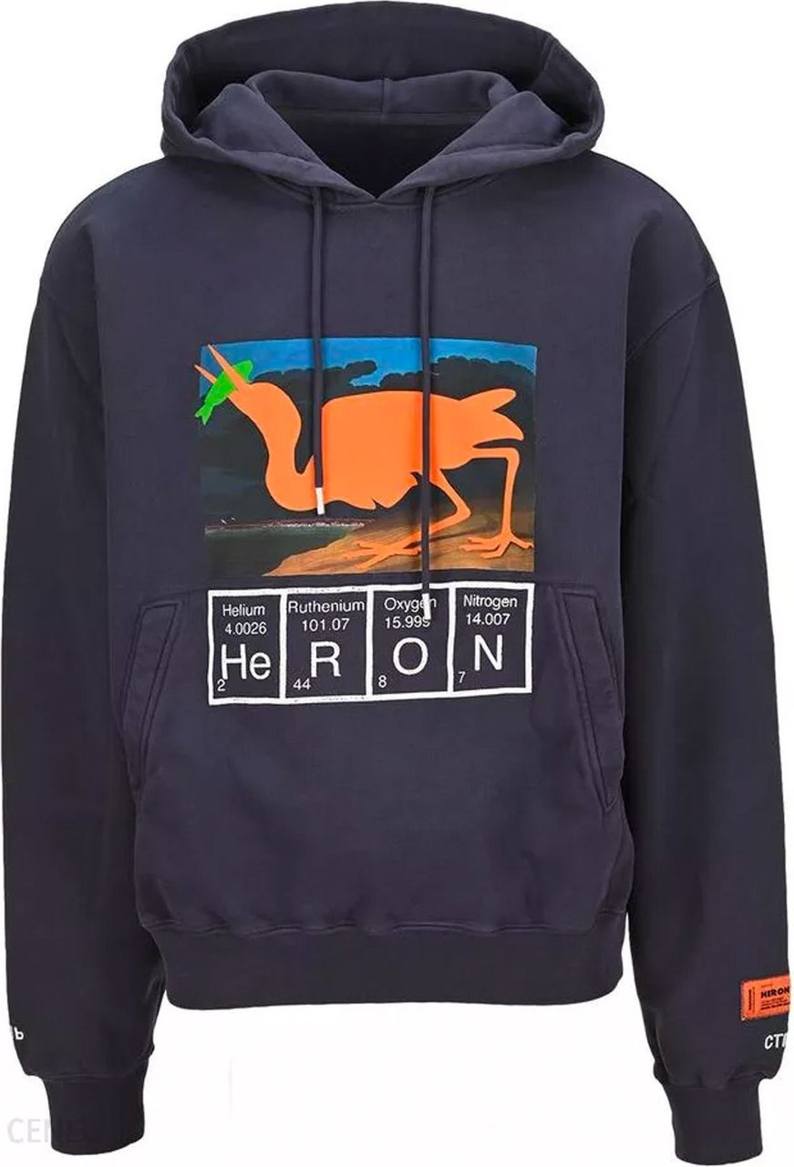 Heron Preston Heron Preston Logo Hooded Sweatshirt Blauw
