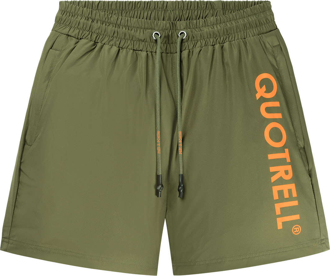 Quotrell Maui Swimshorts | Army/neon Orange Groen