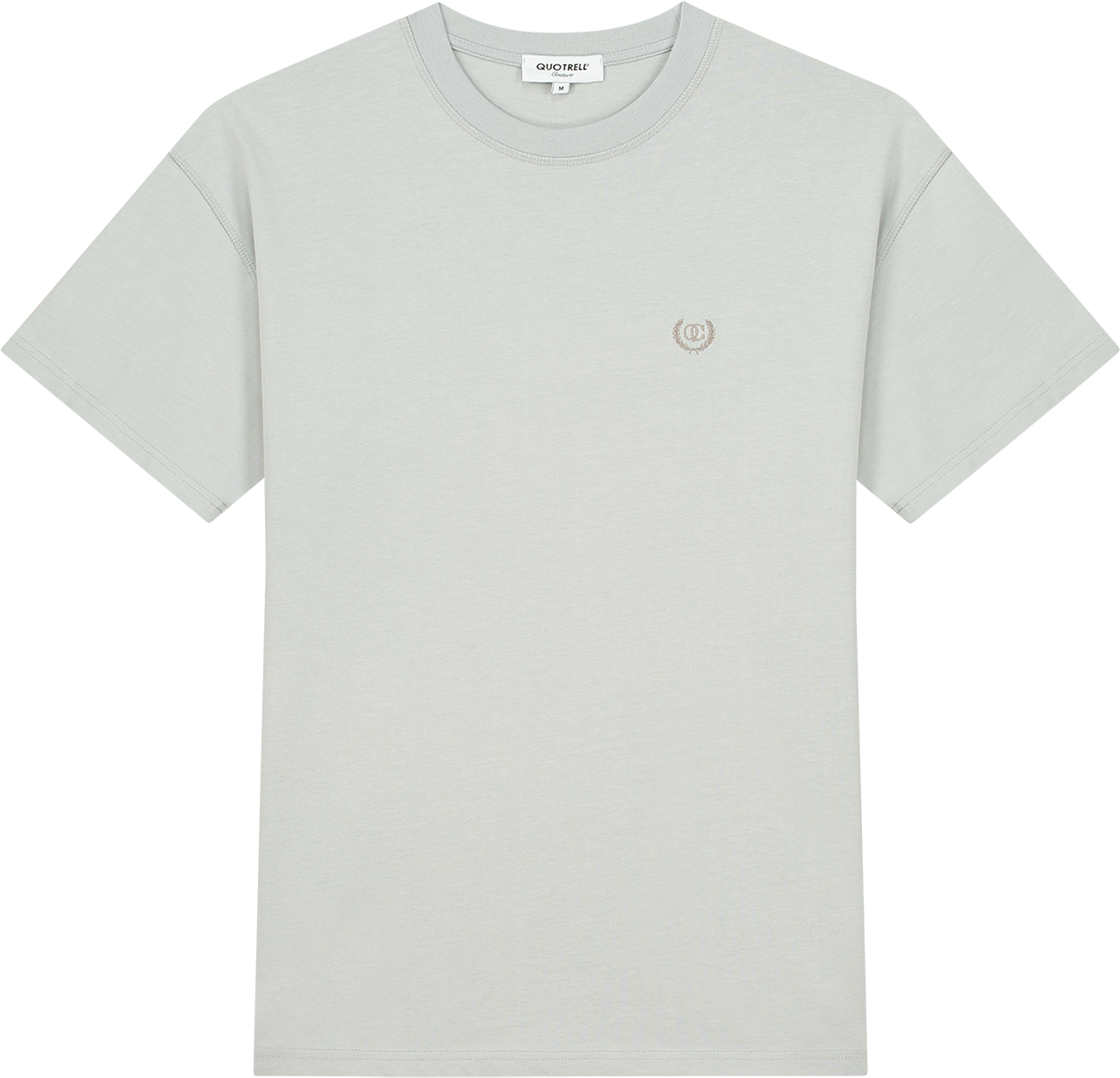 Quotrell Quotrell Couture - Batera T-shirt | Stone/grey Grijs