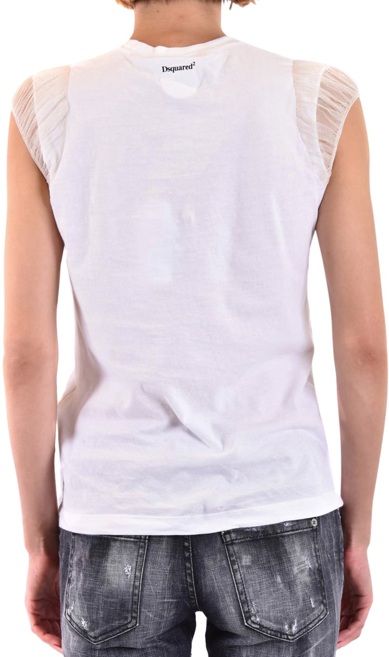 Dsquared2 T-shirt Smanicata Wit