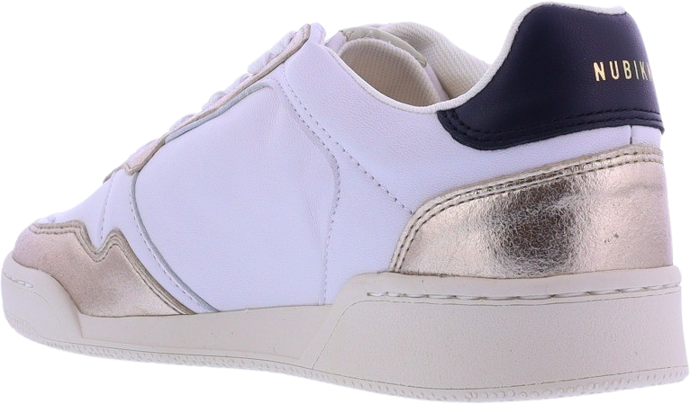 Nubikk Blueberry Pulse | Wit Gouden Sneakers voor Dames Wit