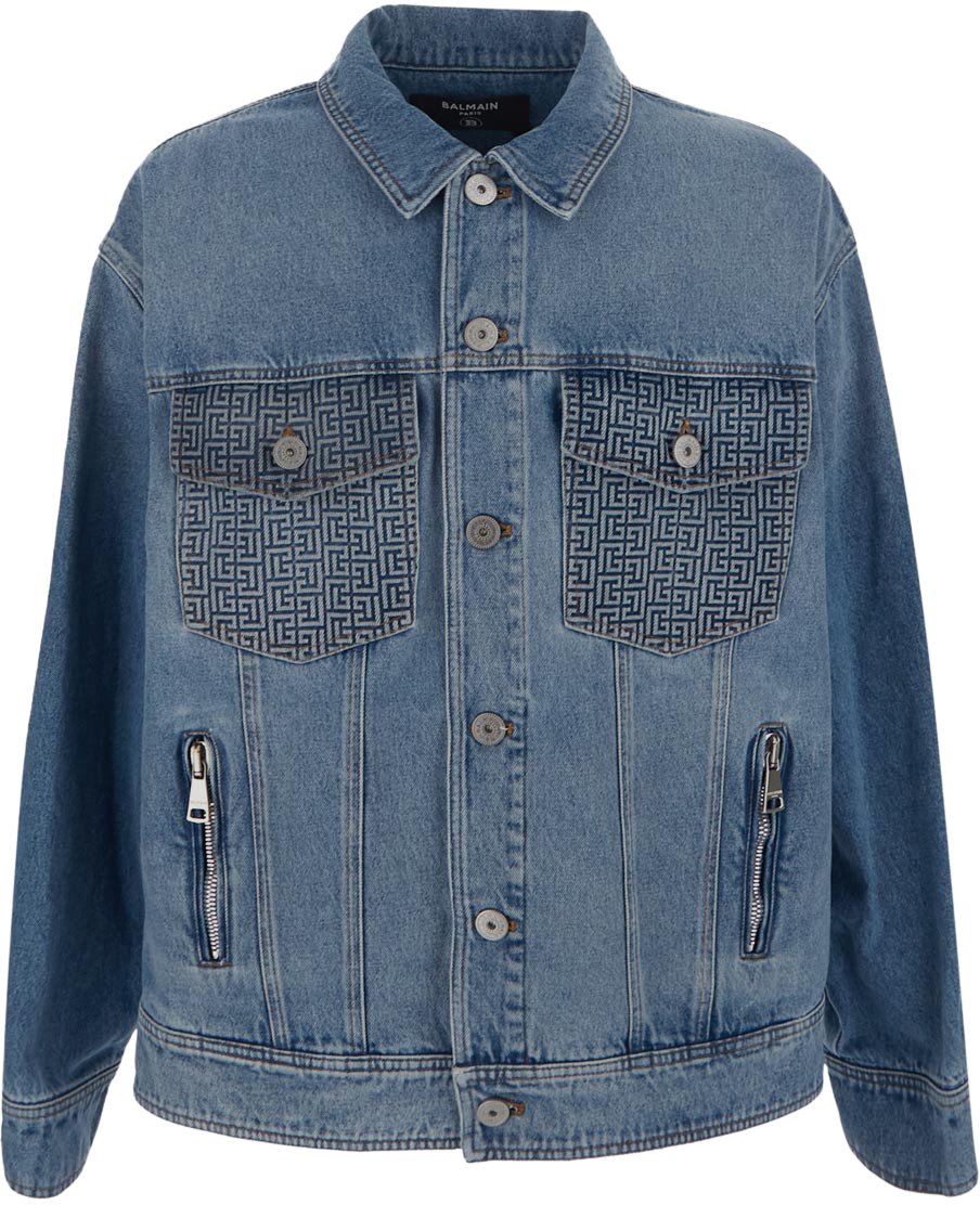 Balmain Jackets Blue Blauw