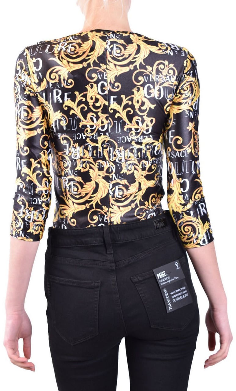 Versace Jeans Couture Top Black Zwart