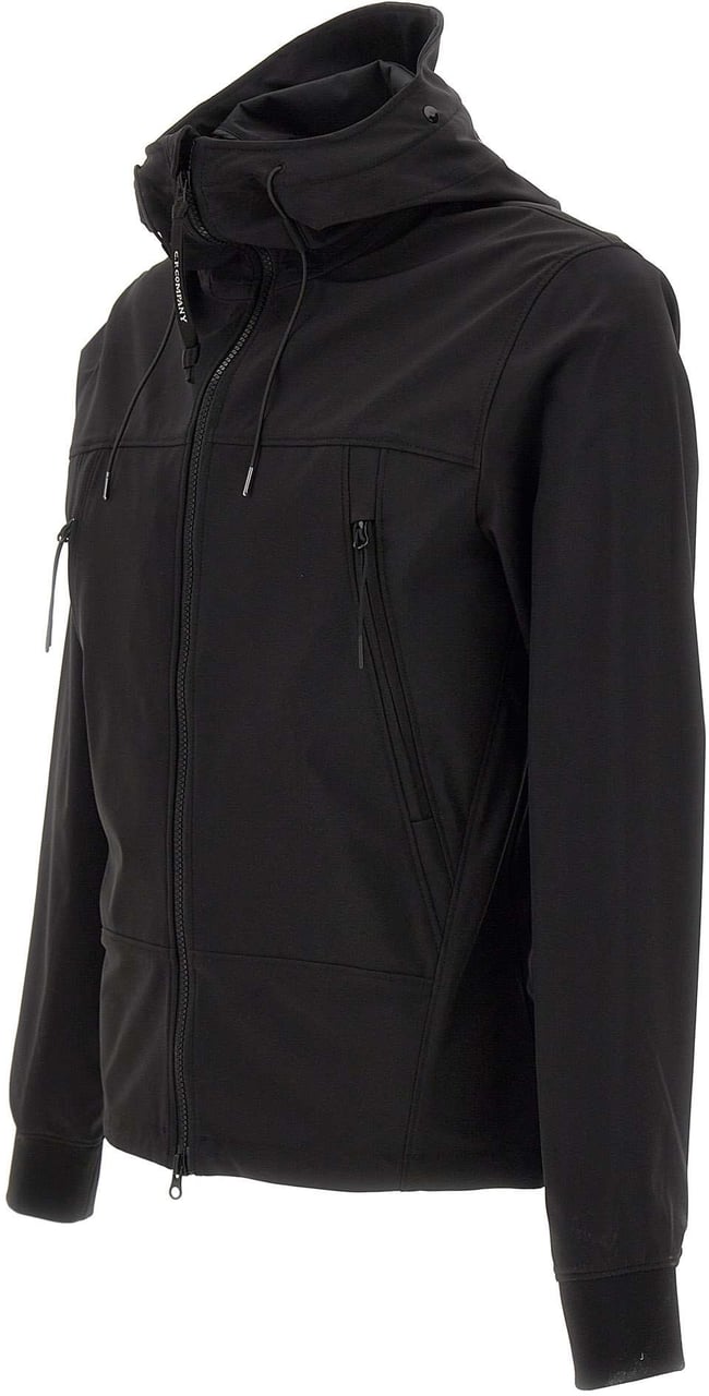 CP Company C.p. Company C.p. Shell-r Goggle Black Hooded Jacket Black Zwart