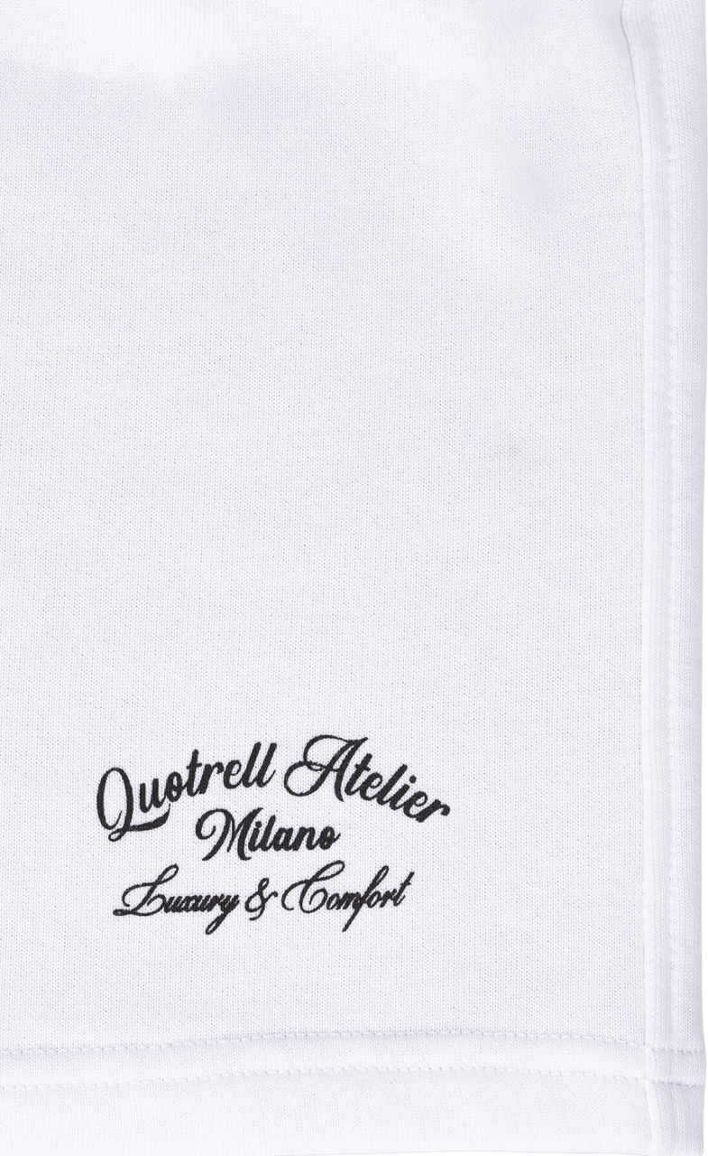 Quotrell Atelier Milano Shorts | White/black Wit