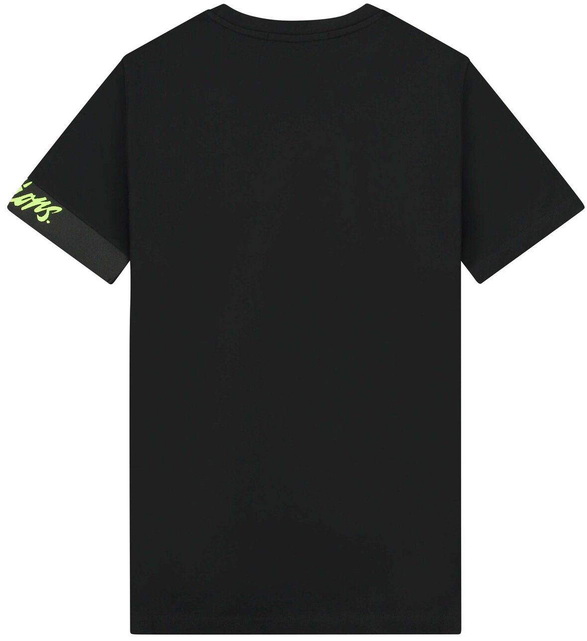 Malelions Captain T-Shirt 2 - Black/Neon Ye Zwart