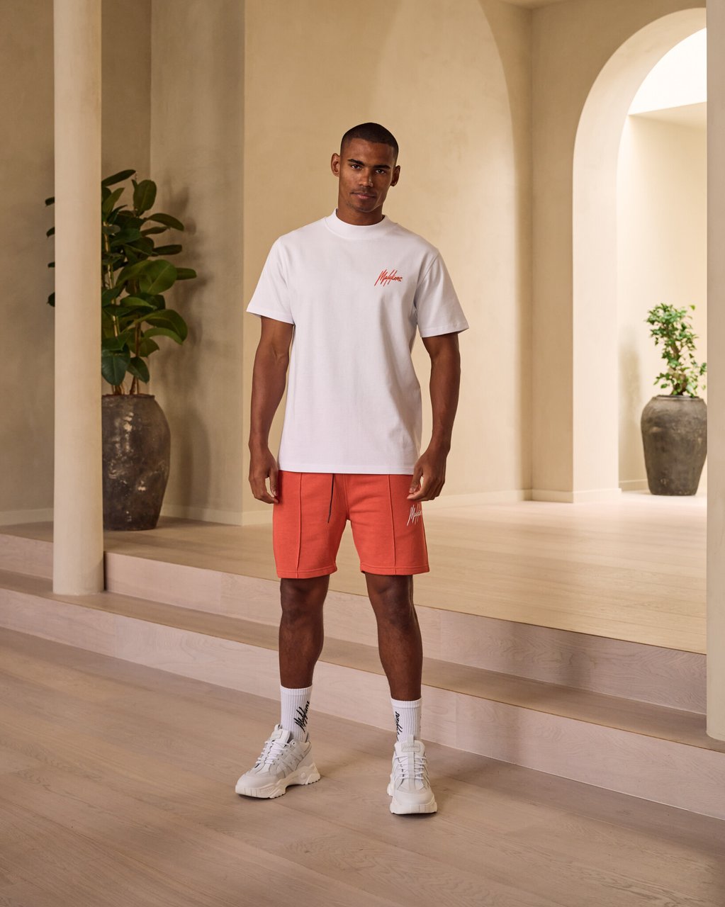 Malelions Regular Short - Orange/White Oranje